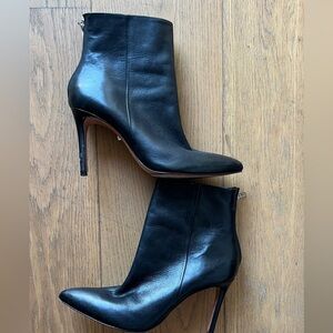 SCHUTZ Black Leather Michela High Heel
Booties